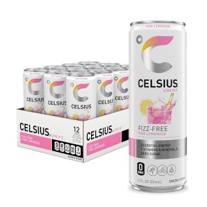 CELSIUS Fizz Free Pink Lemonade. Sugar Free Energy Drink. 12 Fl Oz (Pack of 12) : Grocery & Gourmet Food